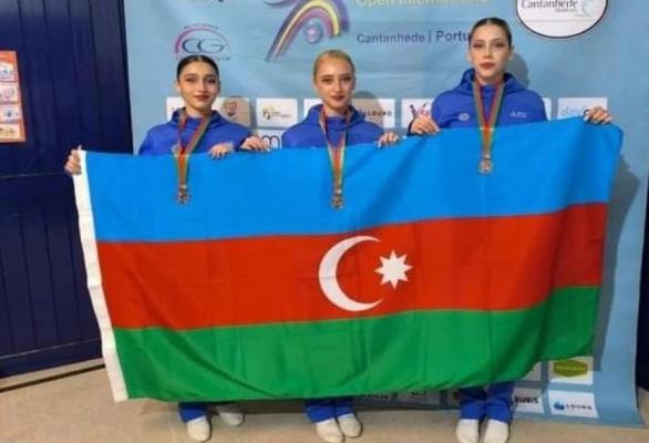 Азербайджанские гимнастки завоевали серебряные медали в Португалии