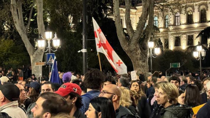Полиция задержала 11 человек на митинге в Тбилиси
