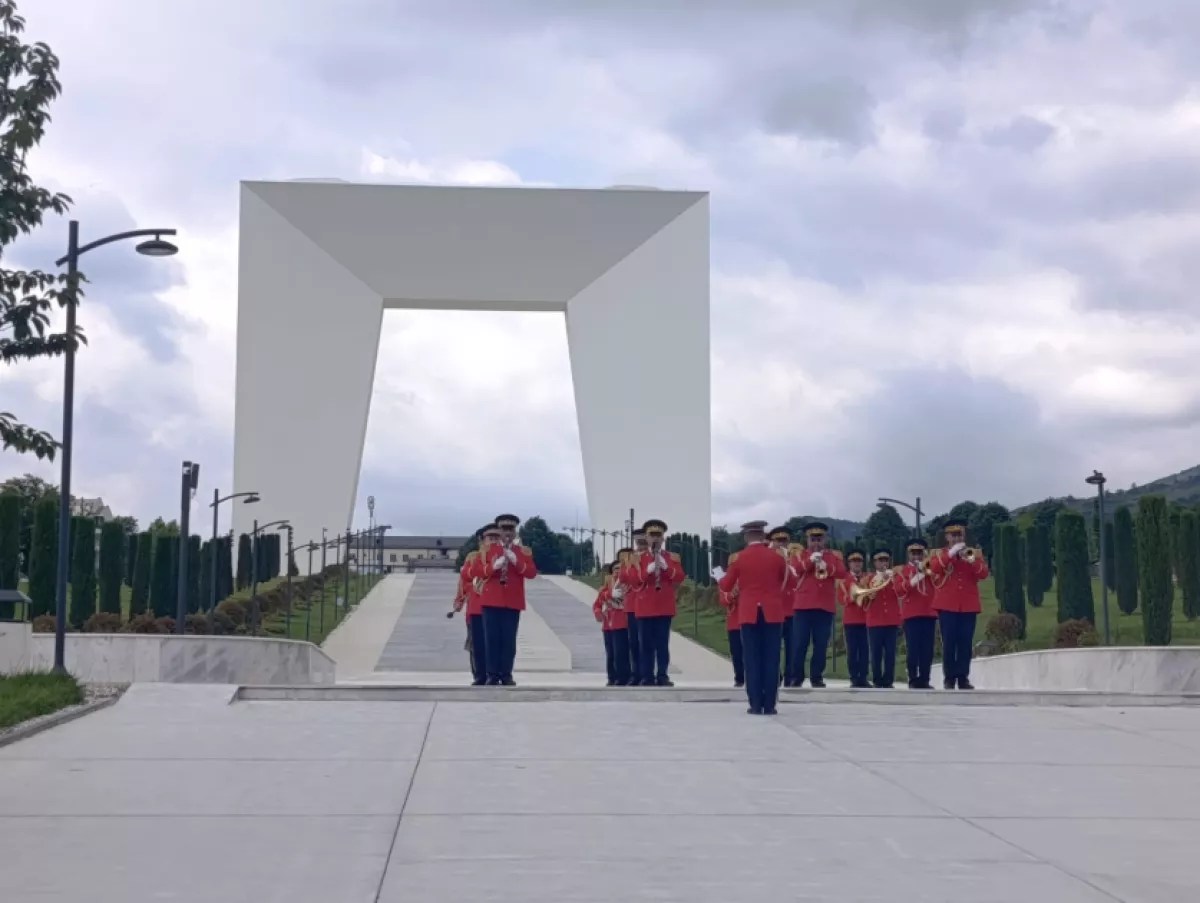 Military parade, band performance held in Azerbaijan's Khankendi PHOTO