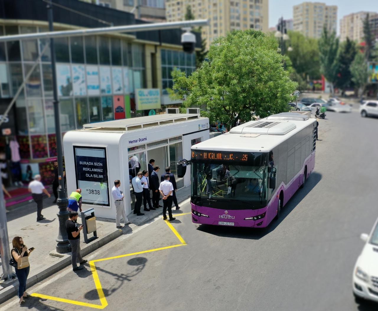 В Баку появятся 100 автобусных остановок с кондиционером - ФОТО/ПОДРОБНОСТИ