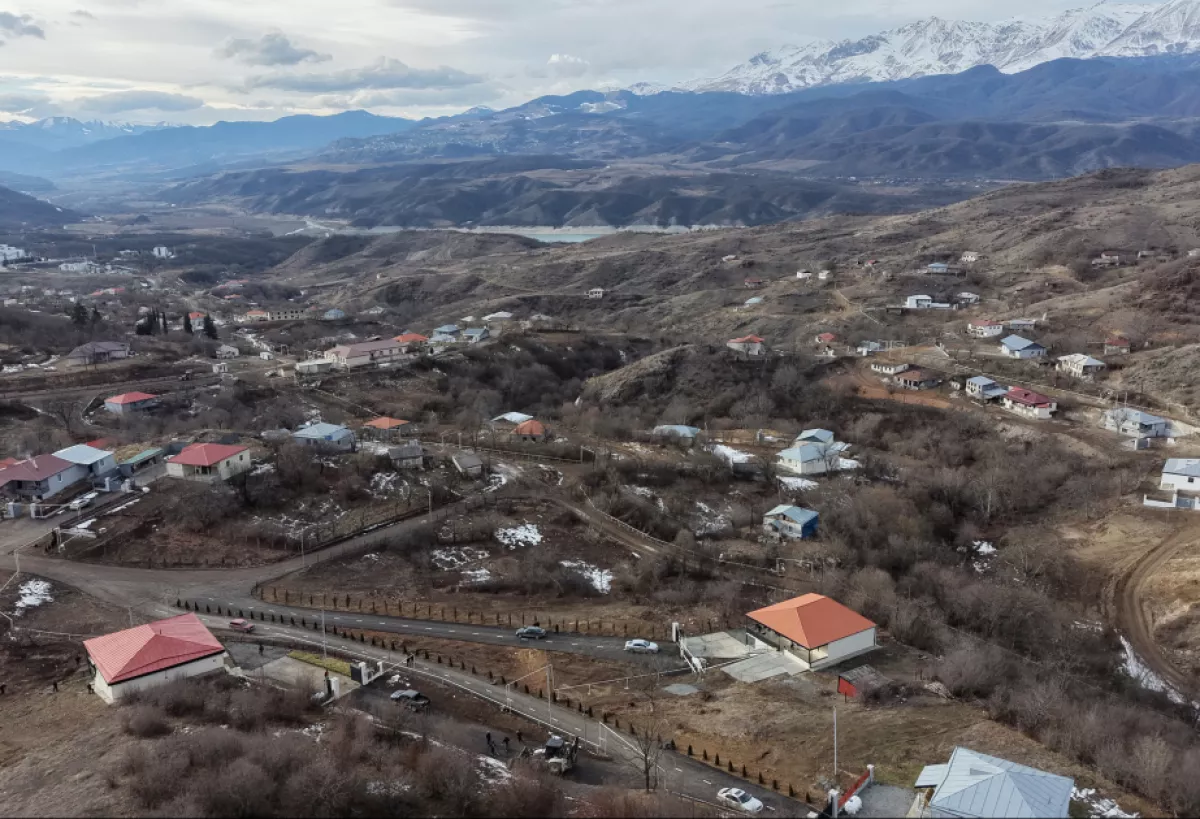 Алиев ознакомился с работами, проделанными в селе Хейвалы Агдеринского района 